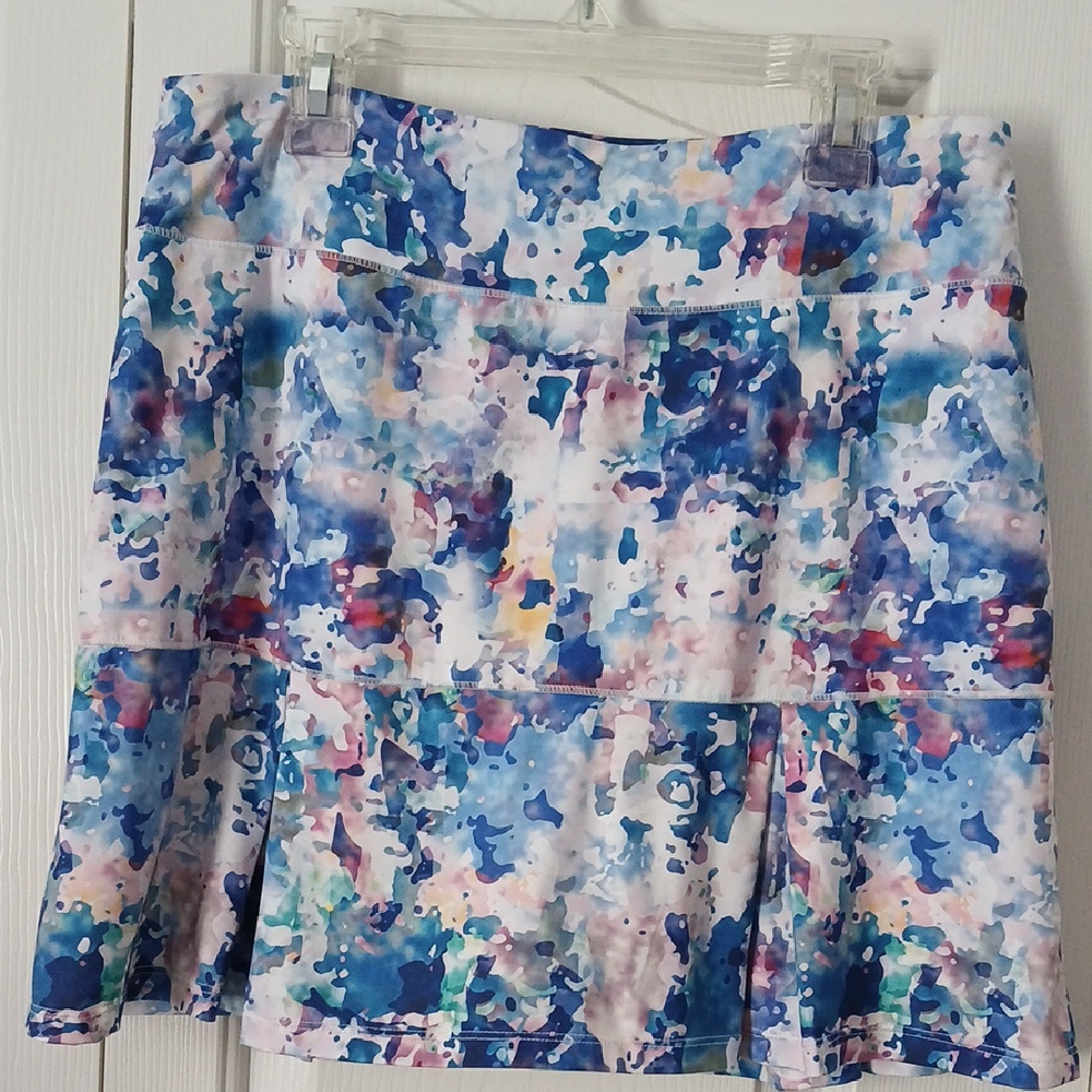 Reel Legends Blue Print Skort Size Small